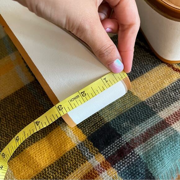 NYDJ Women's Rory Wedge Sandals Size 10 Suede Platform Slip On Boho Braided - Picture 10 of 13